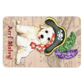 Bichon Frise Pirate Magneet (Horizontaal)
