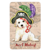 Bichon Frise Pirate Magneet (Verticaal)