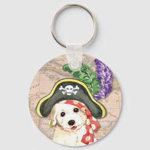Bichon Frise Pirate Sleutelhanger