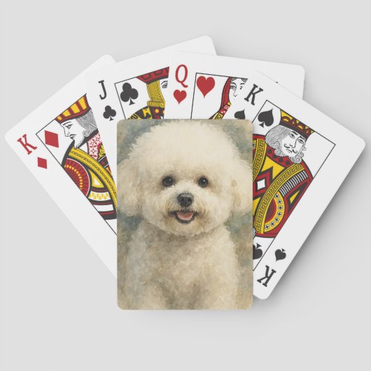Bichon Frise Pokerkaarten (Achterkant)