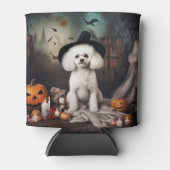 Bichon Frise pompoenen Halloween Scary Blikjeskoeler (Voorkant)