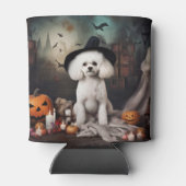 Bichon Frise pompoenen Halloween Scary Blikjeskoeler (Achterkant)