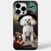 Bichon Frise pompoenen Halloween Scary Case-Mate iPhone Case (Achterkant)