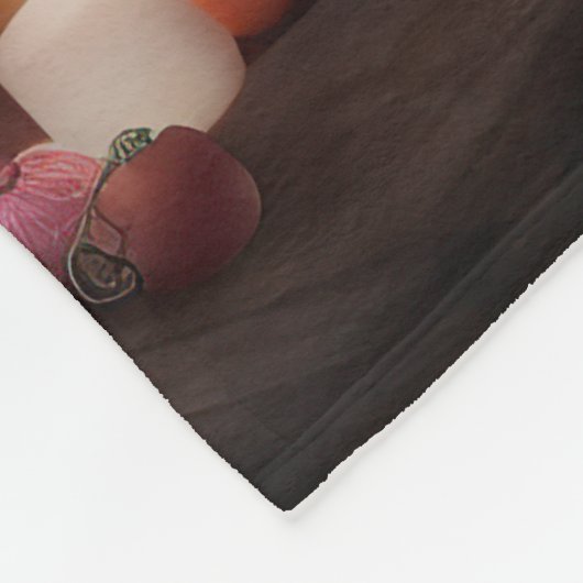 Bichon Frise pompoenen Halloween Scary Fleece Deken (Hoek)