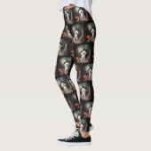 Bichon Frise pompoenen Halloween Scary Leggings (Links)