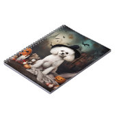 Bichon Frise pompoenen Halloween Scary Notitieboek (Linkerzijde)