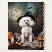 Bichon Frise pompoenen Halloween Scary Planner (Achterkant)
