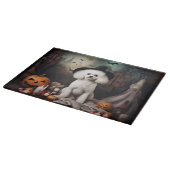 Bichon Frise pompoenen Halloween Scary Snijplank (Hoek)