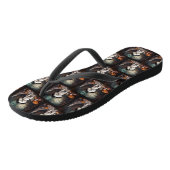 Bichon Frise pompoenen Halloween Scary Teenslippers (Schuin)