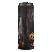 Bichon Frise pompoenen Halloween Scary Thermosbeker (Achterkant)