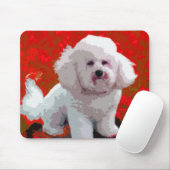 Bichon Frise Pop Art Mousepad Muismat (Met muis)