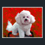 Bichon Frise Pop Art Prints<br><div class="desc">Hou je van de Bichon Frise? Hier is je kans om dit schattige ras naar de wereld te shows, met een kleurrijk, leuk, pop digitaal schilderij. Als u overstapt op een standaardafdrukgrootte, worden uw ontwerpopties eenvoudiger.</div>