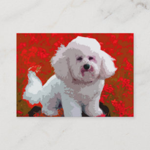 Bichon Frise Pop Art Visitekaartjes