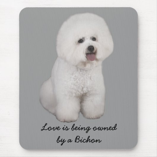 Bichon Frise Precious Mousepad Muismat (Voorkant)