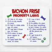 BICHON FRISE Property Laws 2 Muismat (Voorkant)