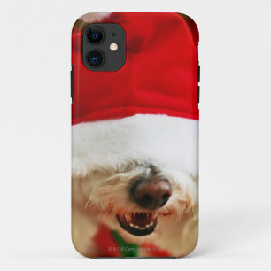 Bichon Frise pupil met kerstkleed Case-Mate iPhone Case