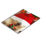 Bichon Frise pupil met kerstkleed Notitieboek (Linkerzijde)