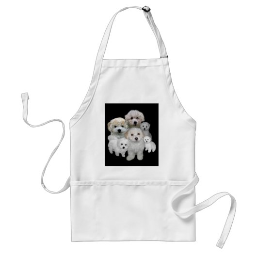 Bichon Frise Puppies Apron Standaard Schort (Voorkant)
