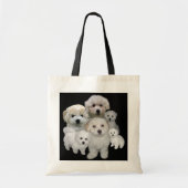 Bichon Frise Puppies Canvas tas (Voorkant)