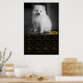 Bichon Frise Puppy 2026 Calendar Poster (Keuken)