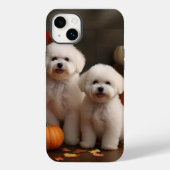 Bichon Frise Puppy Herfst Delight Pompoen Case-Mate iPhone Case (Achterkant)