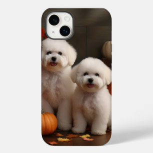 Bichon Frise Puppy Herfst Delight Pompoen Case-Mate iPhone 14 Plus Hoesje