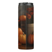 Bichon Frise Puppy Herfst Delight Pompoen Thermosbeker (Achterkant)