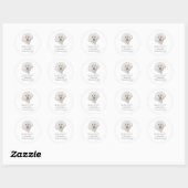 Bichon Frise Regenboogbrug Ronde Sticker (Vel)