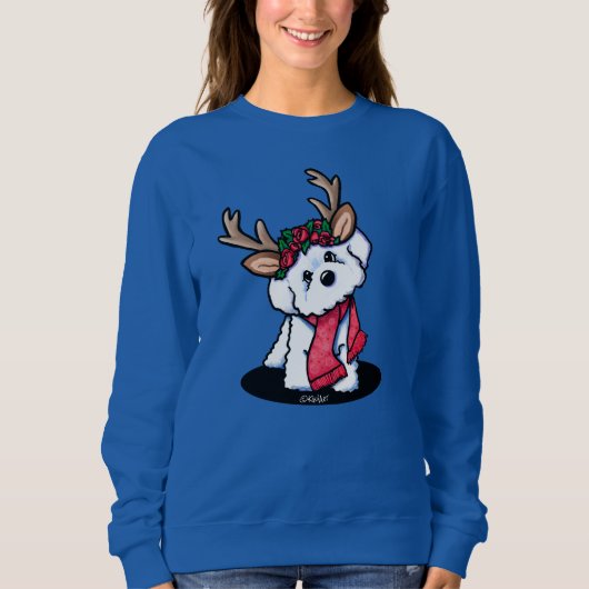 Bichon Frise Reindekerkledij Trui (Voorkant)