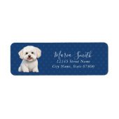 Bichon Frise retouradreslabels Etiket (Voorkant)