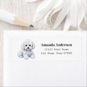 Bichon Frise retouradreslabels Etiket (Insitu)