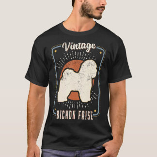 Bichon Frise Retro Classic Dog Love 1 T-shirt
