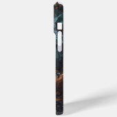 Bichon Frise Rijden Motorfiets Halloween Scary Case-Mate iPhone Case (Achterkant / Links)