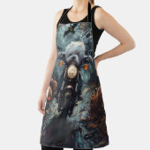 Bichon Frise Rijden Motorfiets Halloween Scary Schort (Insitu)