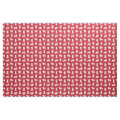 Bichon Frise rode kerstmis Stof (Yard (91,4 cm))