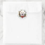 Bichon Frise ronde Stickers (Tas)