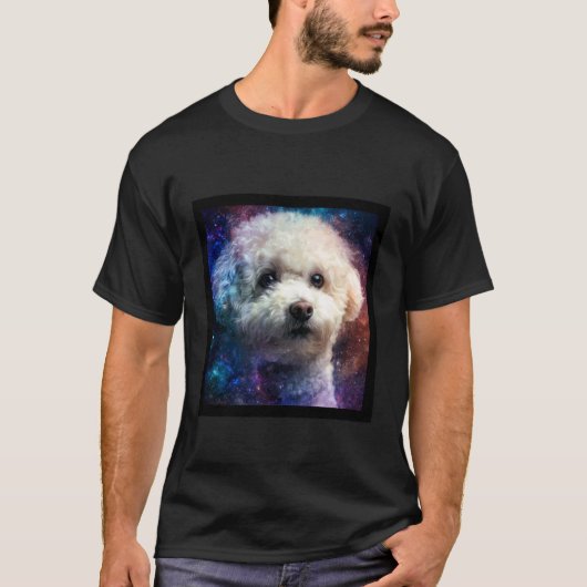 Bichon Frise Ruimte T-shirt (Voorkant)