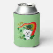 Bichon Frise Saint Patricks Day Blikjeskoeler (Blikje Achterkant)