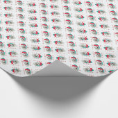 Bichon Frise Santa Paws Cadeaupapier (Hoek)