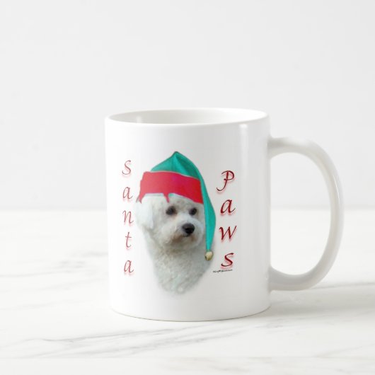 Bichon Frise Santa Paws Koffiemok (Rechts)