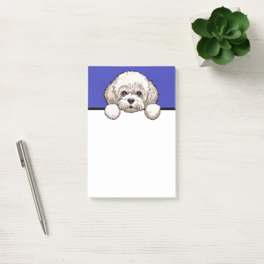 Bichon Frise Schattigee Bichon Puppy Hondenliefheb Post-it® Notes (Kantoor)
