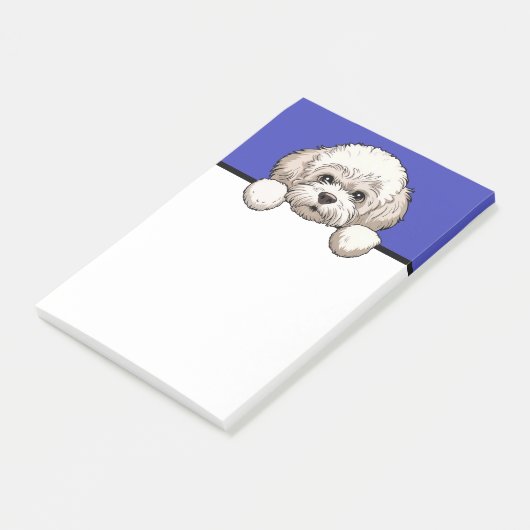 Bichon Frise Schattigee Bichon Puppy Hondenliefheb Post-it® Notes (Schuin)