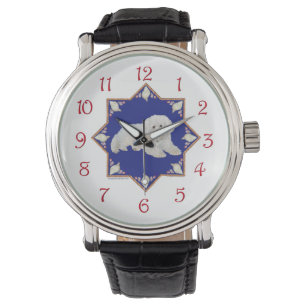 Bichon Frise schelpen Horloge