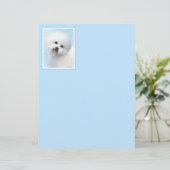 Bichon Frise-schildering - Cute Original Dog Art (Staand voorkant)