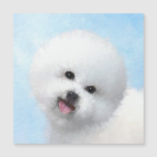 Bichon Frise-schildering - Cute Original Dog Art