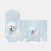 Bichon Frise-schildering - Cute Original Dog Art Bedankdoosjes (Uitgevouwen)