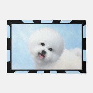 Bichon Frise-schildering - Cute Original Dog Art Deurmat