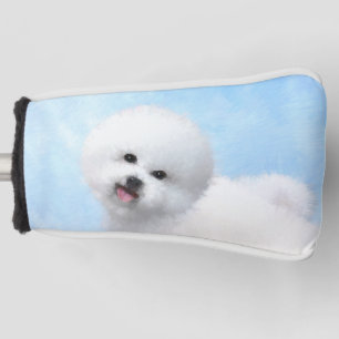 Bichon Frise-schildering - Cute Original Dog Art Golfheadcover