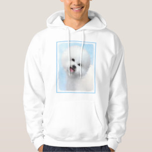 Bichon Frise-schildering - Cute Original Dog Art Hoodie