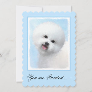 Bichon Frise-schildering - Cute Original Dog Art Kaart